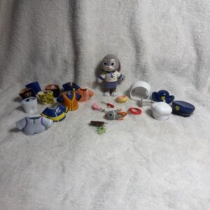 Gray and White Animal Figure with Accessories